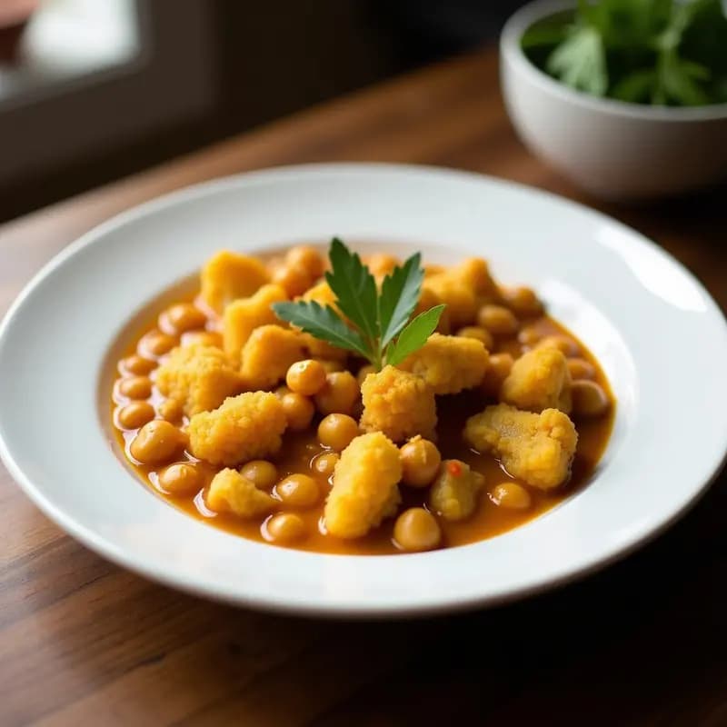 Korma Indiana de Coliflor y Garbanzos: Receta Vegana y Cremosa con Leche de Coco