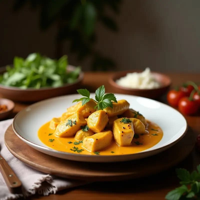 Kotten Kadai de Pollo y Coco: Receta Sri Lankesa con Especias Picantes