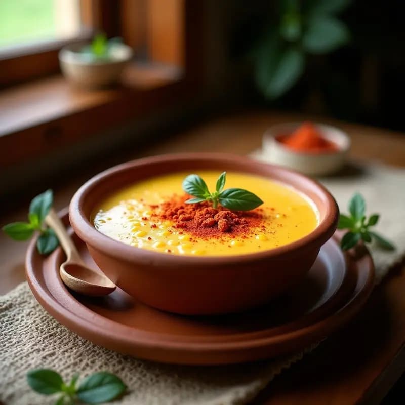 Kuelche de Queso Chileno: Postre Tradicional con Mote y Merquén
