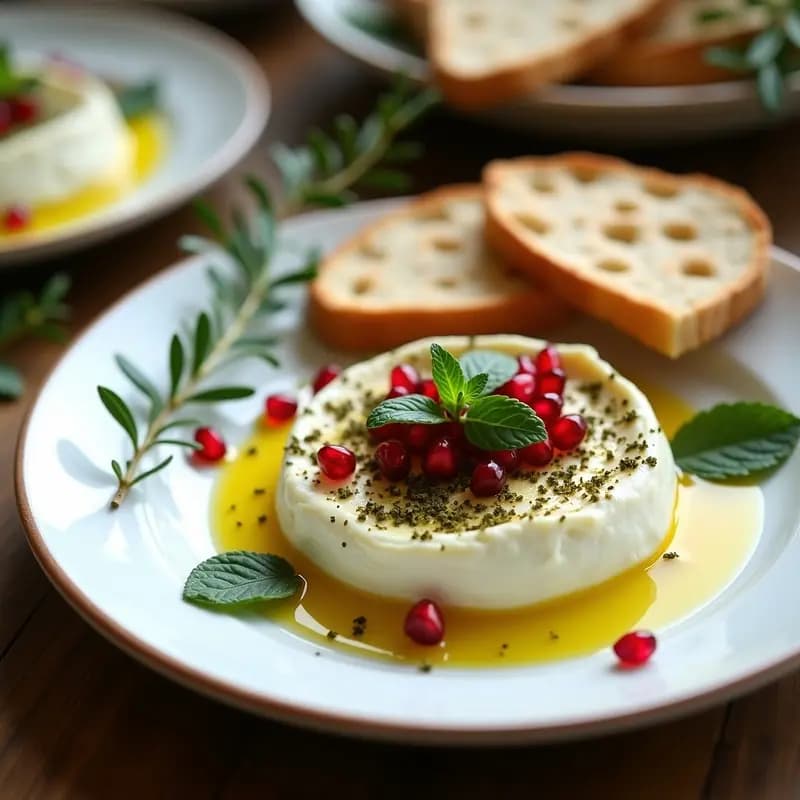 Labneh con Aceite de Oliva y Zaatar: Postre o Entrante Libanés en 5 Minutos