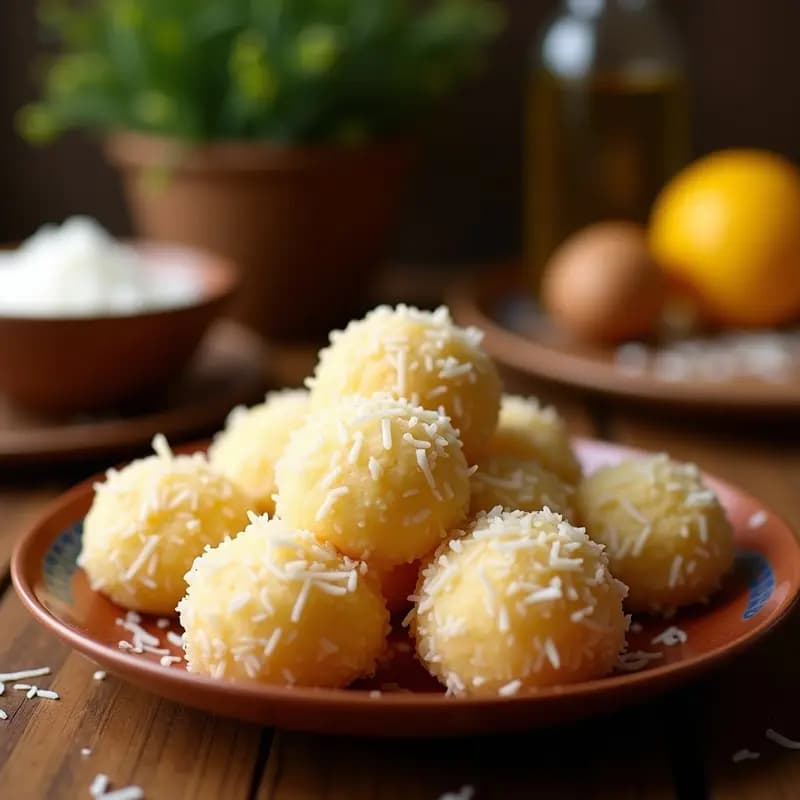 Ladoo de Coco y Cacahuete: Bolas Indian Dulces Sin Horno y Alta en Grasas Saludables