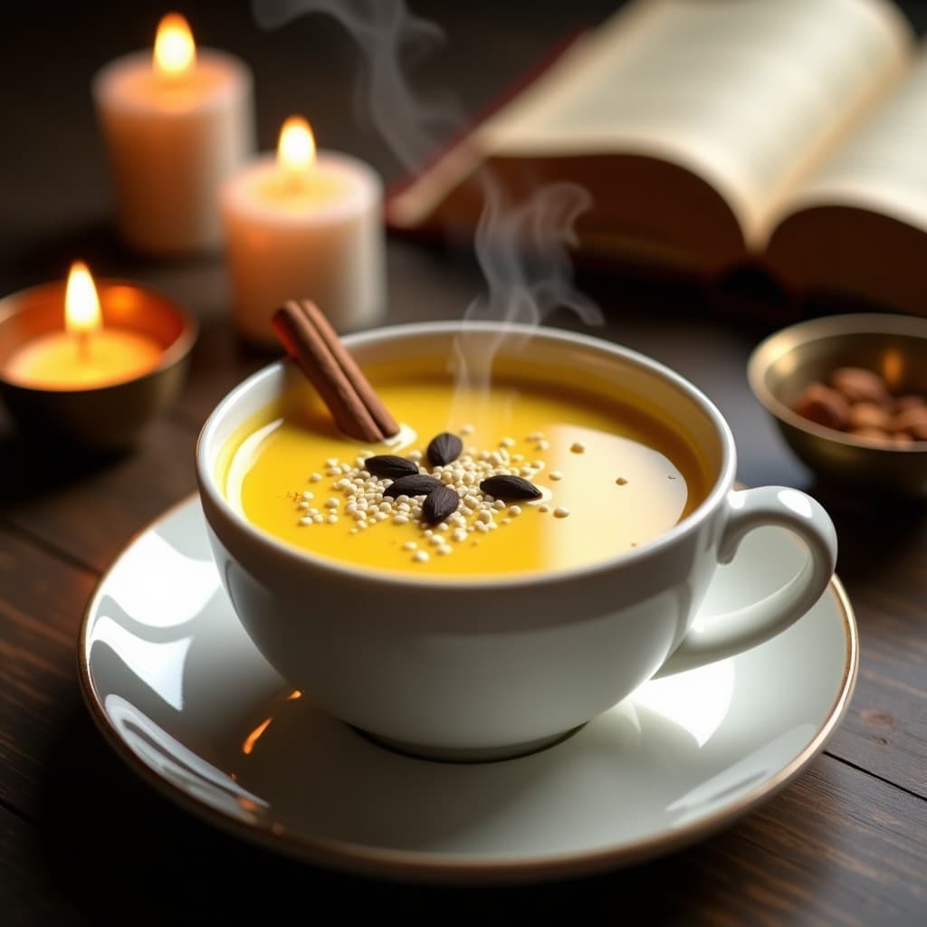 Leche de Oro con Canela y Cardamomo: Bebida Ayurvédica para Dormir Mejor