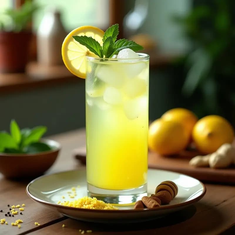 Limonana: Limonada con Menta y Jengibre al Estilo Mediooriental