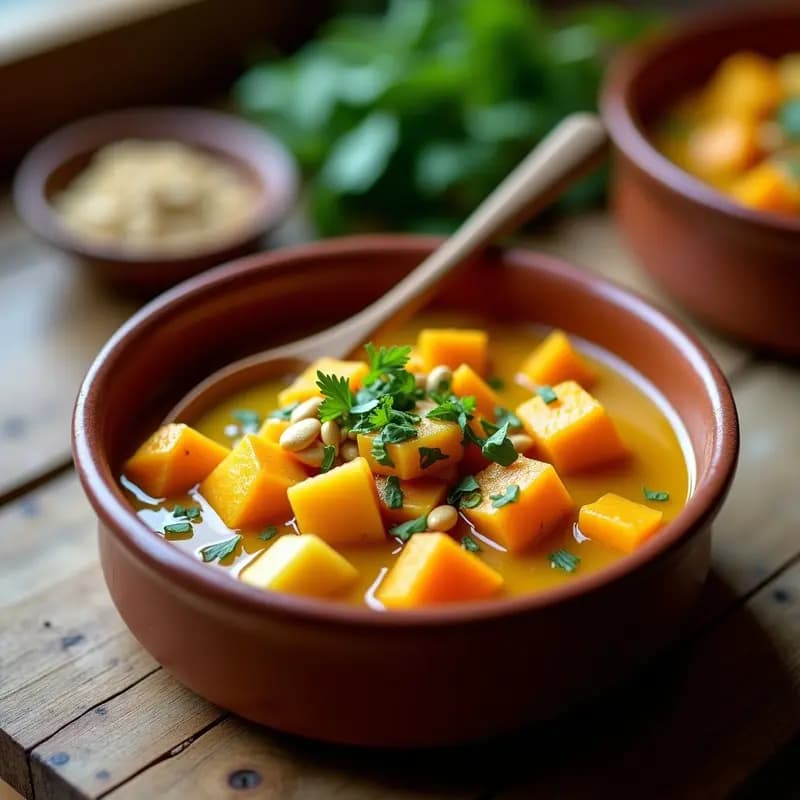Locro de Zapallo y Semillas de Girasol: Receta Argentina Vegana y Sin Carne