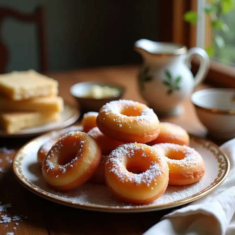 Lokma Turco de Harina de Coco: Donuts Esponjosos Sin Gluten y Sin Azúcar