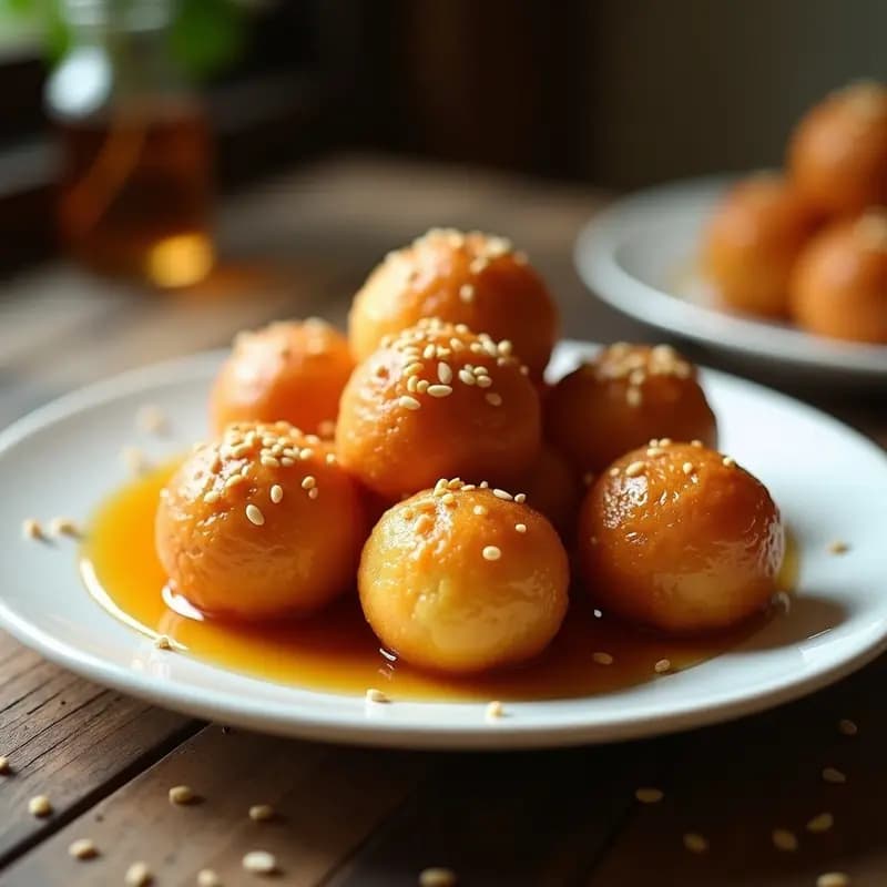 Lokma de Yogur y Miel: Postre Turco Frito en Airfryer