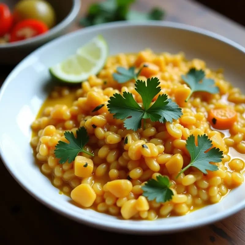 Loksas de Lentejas Rojas y Arroz Basmati: Receta Sri Lanca Vegana