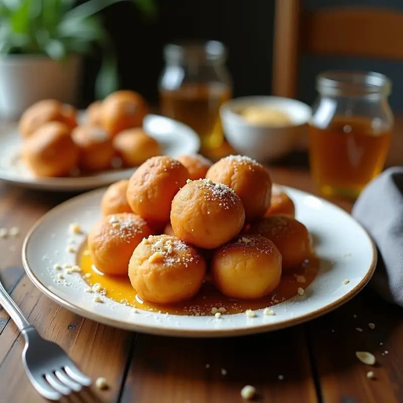 Loukoumades Griegos con Miel y Canela: Postre Crujiente y Tradicional en 20 Minutos