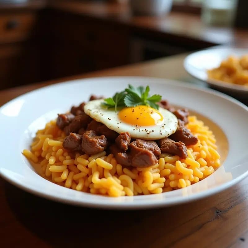 Lu Rou Fan: Arroz Taiwánes con Carne de Cerdo y Huevo Marinados en Salsa de Soja