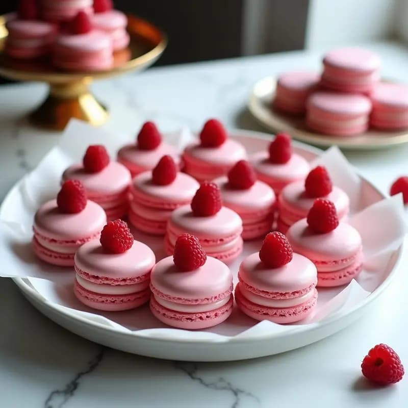 Macarons Franceses de Frambuesa y Vainilla: Receta Gourmet para Principiantes