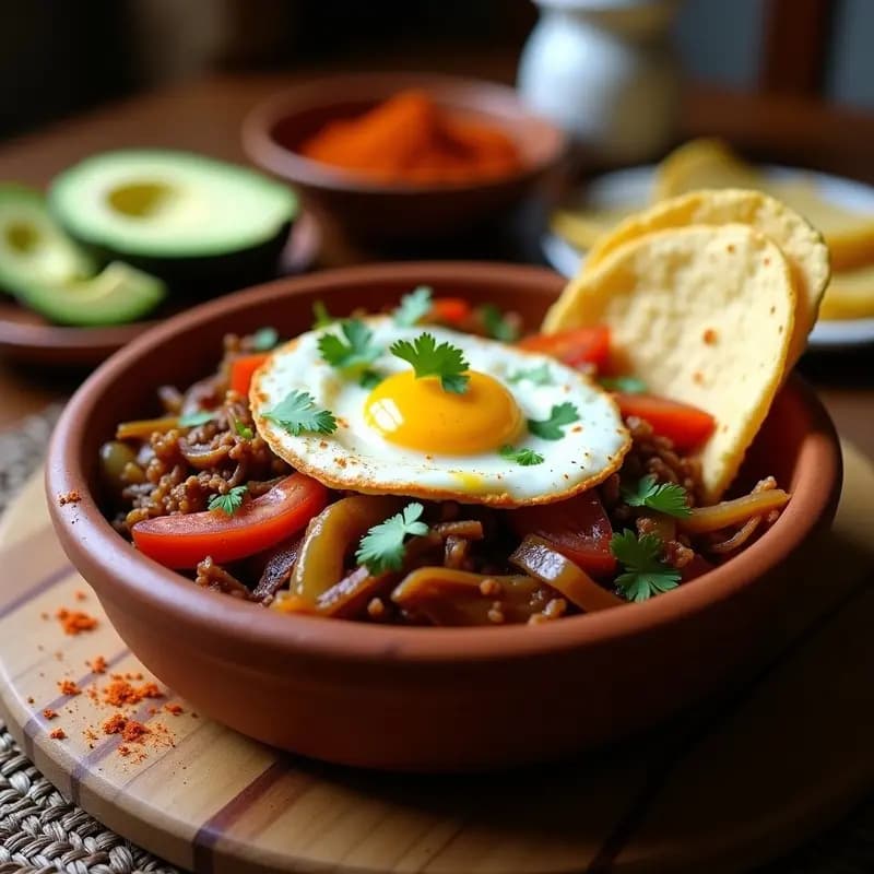 Machaca con Huevo: Receta Mexicana de Carne Seca con Chile en 20 Minutos