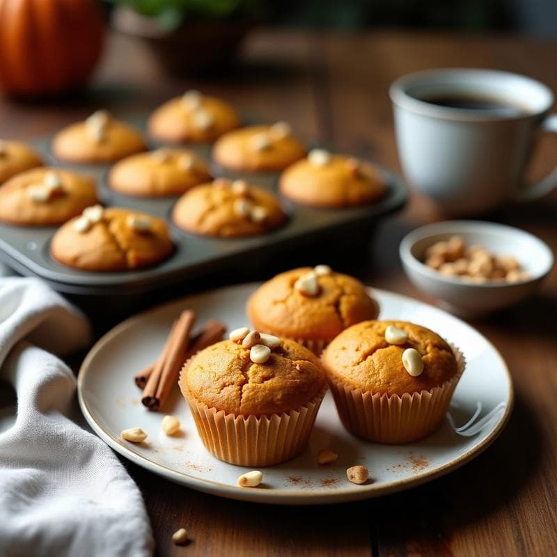 Magdalenas de Calabaza y Especias: Receta Sin Azúcar con Toque de Canela y Cardamomo