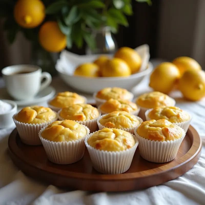 Magdalenas Esponjosas de Limón: Receta Casera Sin Batidora
