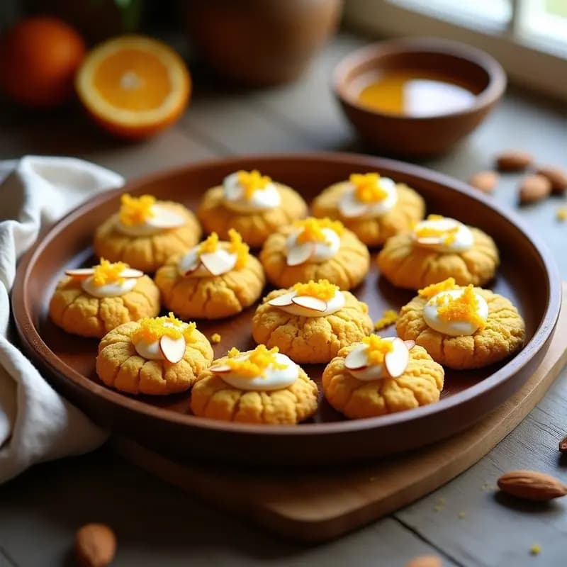 Mantecados de Cúrcuma y Miel: Galletas Españolas Antiinflamatorias con Toque de Naranja