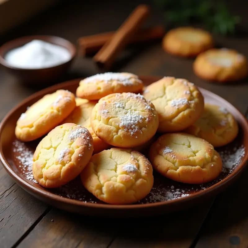 Mantecados de manteca y almendra: Galletas navideñas caseras