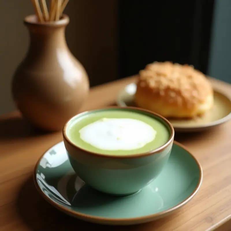 Matchinga Latte con Espuma de Coco: Bebida Japonesa Energética y Sin Café