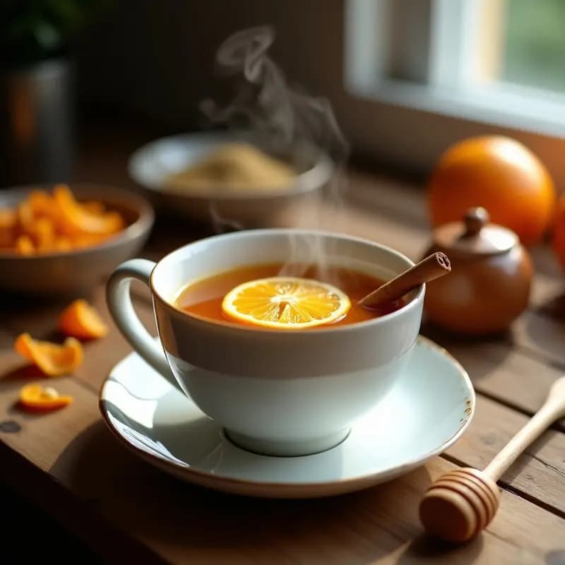 Mate Cocido Argentino con Miel y Cáscara de Naranja: Infusión Energizante