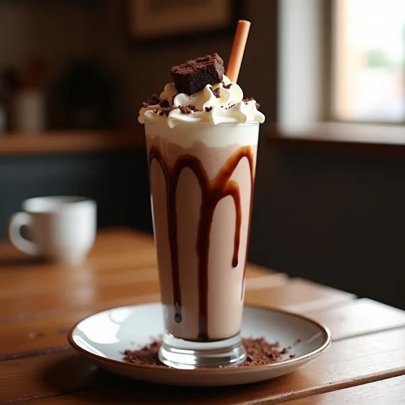 Milkshake de Brownies y Nata Montada: Postre Americanos para Endulzar el Día
