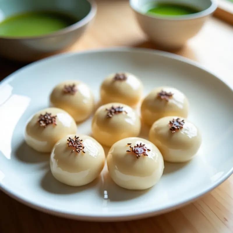 Mochi Japonés Relleno de Anko: Postre Tradicional Sin Gluten y Sin Lácteos