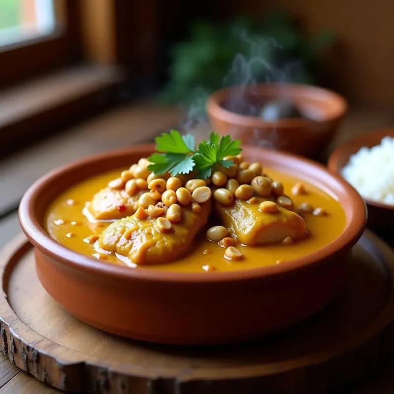 Mochica de Pollo y Maní: Receta Boliviana en Olla a Presión con Toque Crujiente