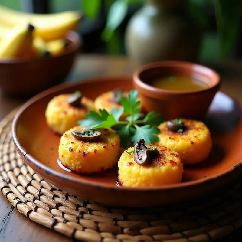 Mofongo de Yucca y Champiñones Portobello: Platos Principal Puertorriqueño Vegano y Sin Gluten