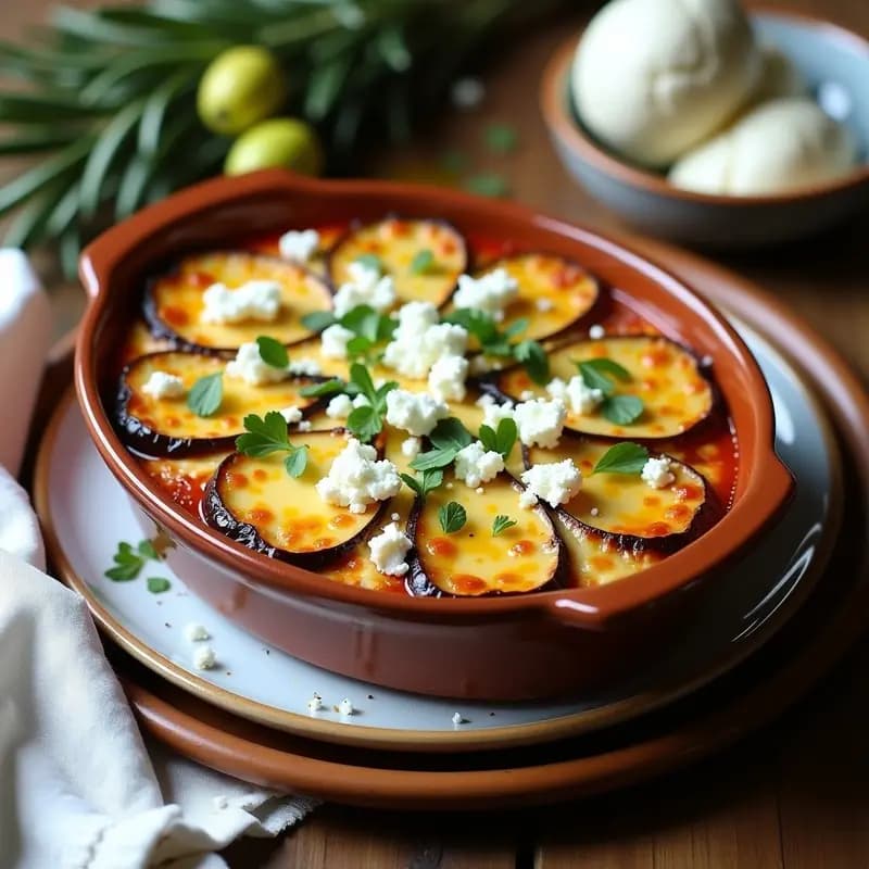Mousaka de Berenjena y Cordero con Bechamel de Garbanzos: Receta Griega Keto en Horno