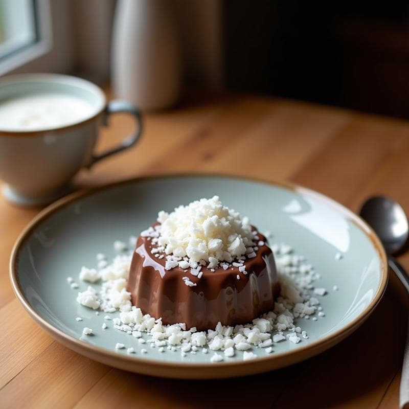 Mousse de Chocolate y Aquafaba con Virutas de Coco: Postre Vegano Ultraesponjoso
