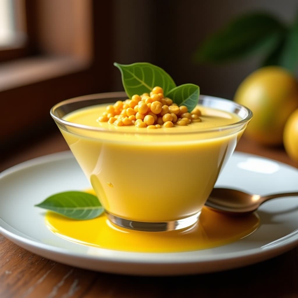 Mousse de Maracuyá y Aquafaba con Semillas de Sacha Inchi: Postre Peruano Sin Lácteos