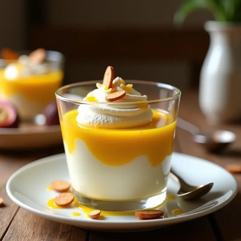 Mousse de Maracuyá con Merengue Suizo: Postre Brasileiro Sin Lactosa y Esponjoso