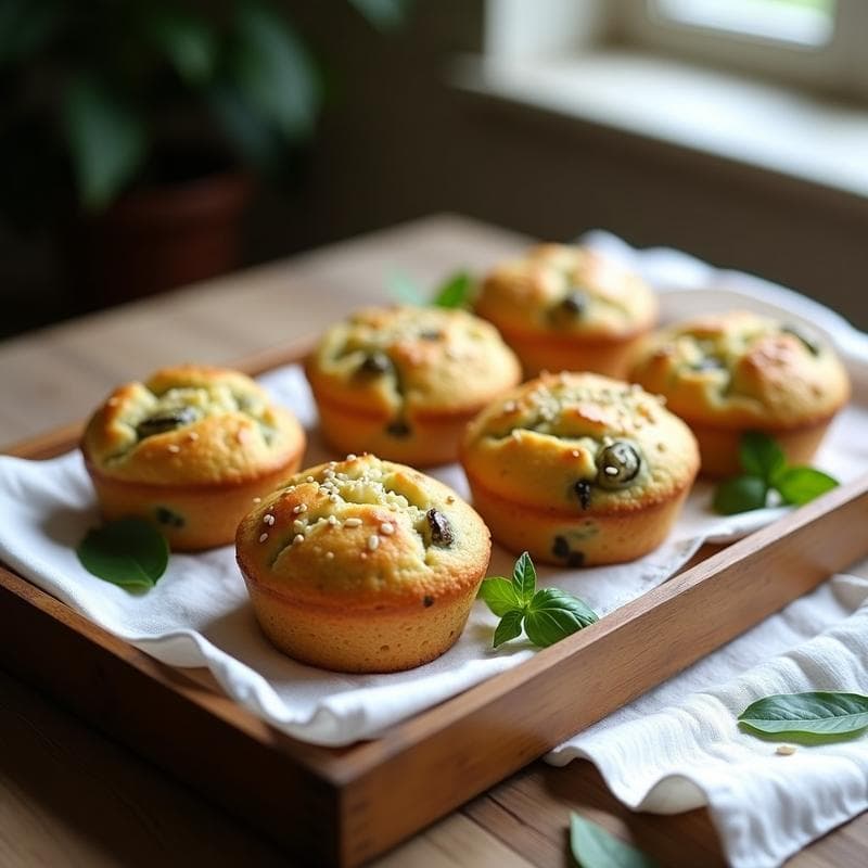Muffins Salados de Alcachofa y Queso Pecorino: Desayuno Keto en 20 Minutos