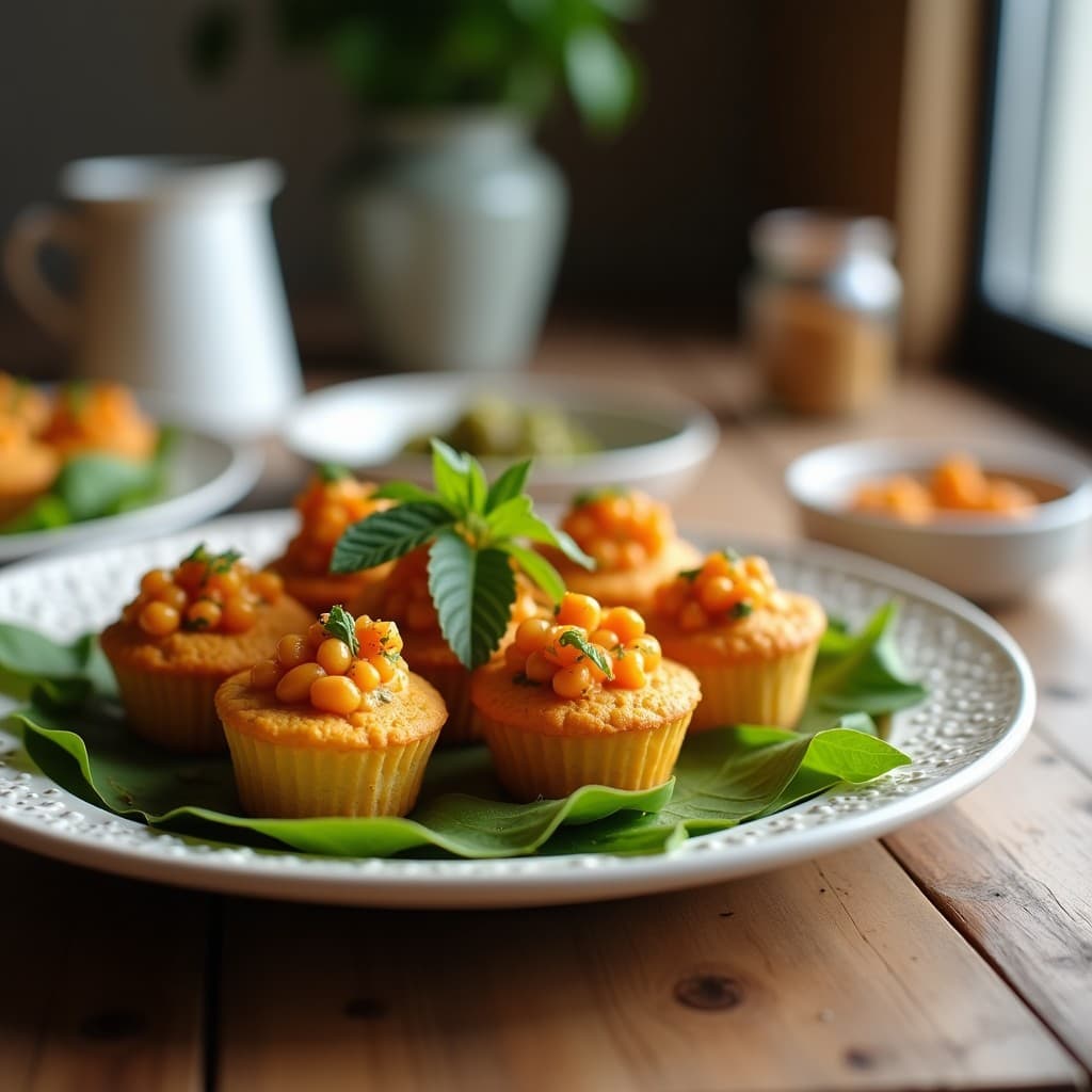 Muffins Salados de Harina de Garbanzo y Aceitunas Taggiasche: Receta Ligur en Thermomix