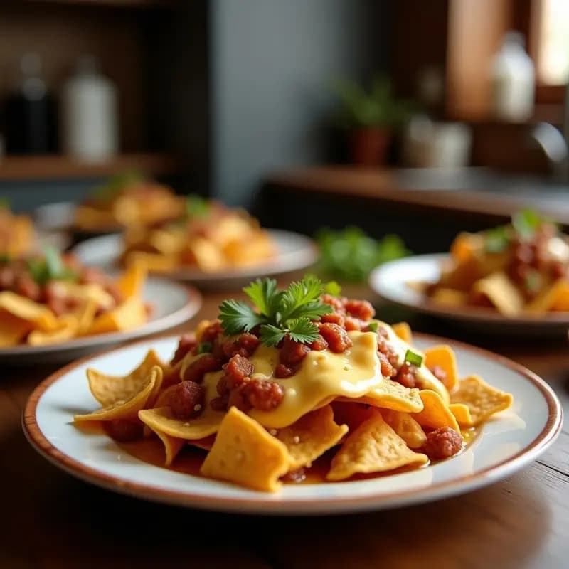 Nachos con Queso Fundido y Chorizo en Láminas de Tocino: Receta para Comer con las Manos