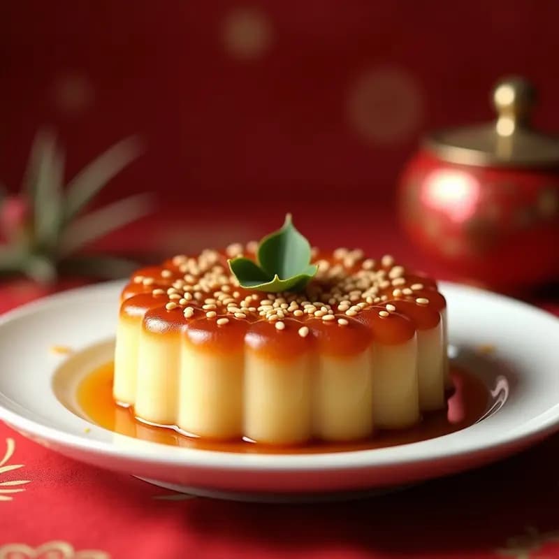 T hor Nian Gao Chino con Harina de Arroz y Dátiles: Postre Pegajoso para Año Nuevo