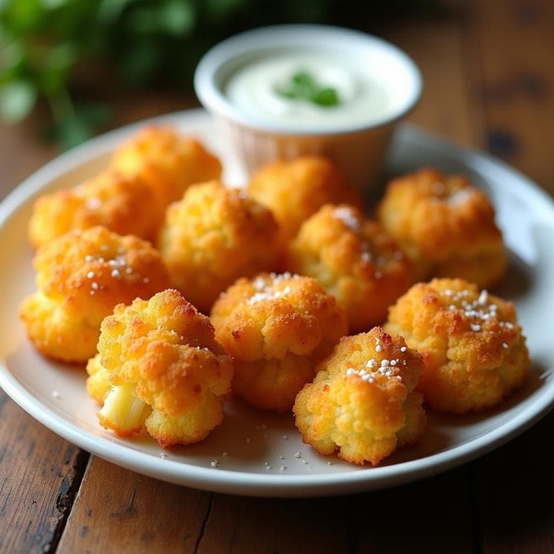 Nuggets de Coliflor con Costra de Parmesano: Receta en Airfryer Keto y Crujiente