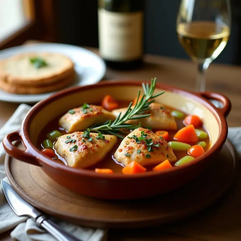 Pabulum de Pollo y Verduras al Estilo Romano: Receta Italiana en Olla Lenta