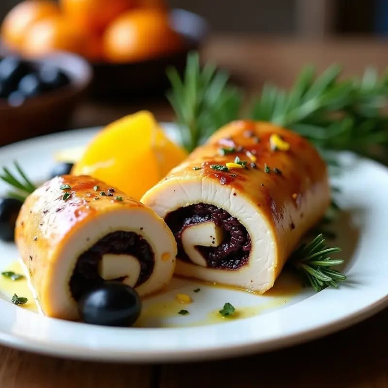 Pamplona de Pollo y Aceitunas Negras: Receta Argentina en Rollo