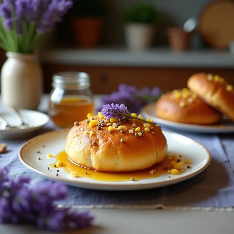 Pan de Espelta con Semillas de Amapola y Miel de Lavanda: Receta Sin Lactosa para Desayuno