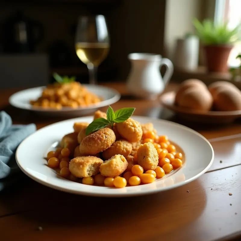 Pan de Harina de Garbanzo y Hierbas Provenzales: Receta Francesa Sin Gluten para Acompañar