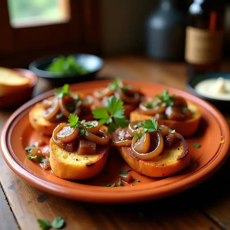 Pan de Higado con Cebolla Caramelizada: Tapa Tradicional Aragonesa en 20 Minutos
