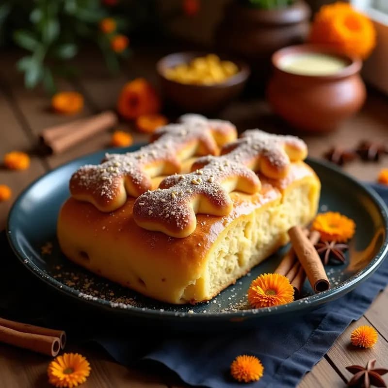 Pan de Muerto con Anís y Azahar: Postre Mexicano Tradicional Sin Gluten