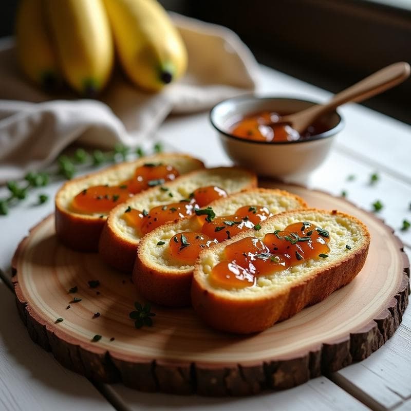 Pan de Plátano Verde y Semillas de Chía con Mermelada de Higos: Desayuno Sin Gluten