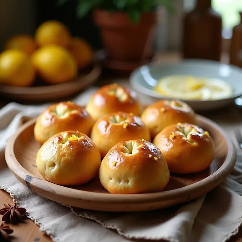 Panecillos de Anís y Ralladura de Limón: Desayuno de la Abuela Sin Harina Refinada