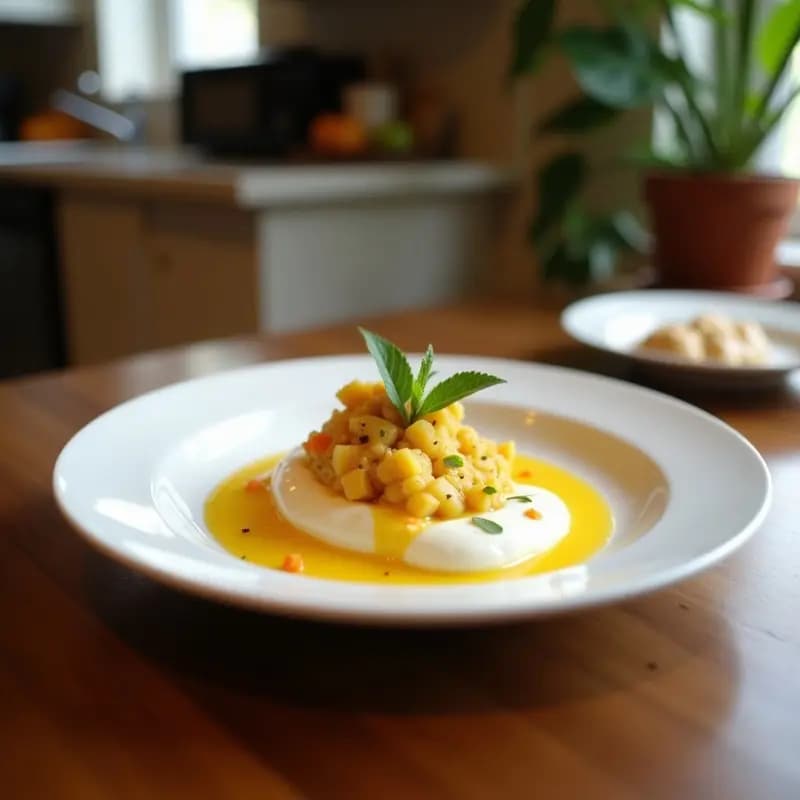 Panna Cotta de Coco y Maracuyá con Gelée de Frambuesa: Postre Italiano Sin Lactosa