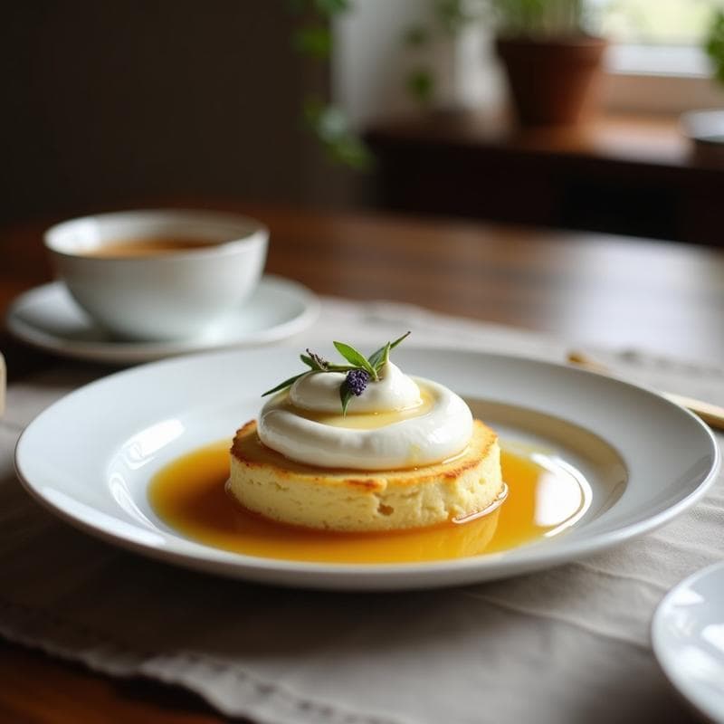 Panna Cotta de Leche de Cabra y Miel de Lavanda: Postre Francés Sin Horno