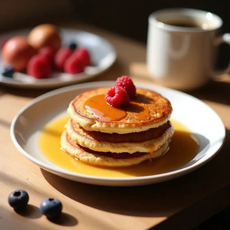 Panqueques de Avena y Puré de Lentejas Rojas: Desayuno Alto en Fibra Sin Harina