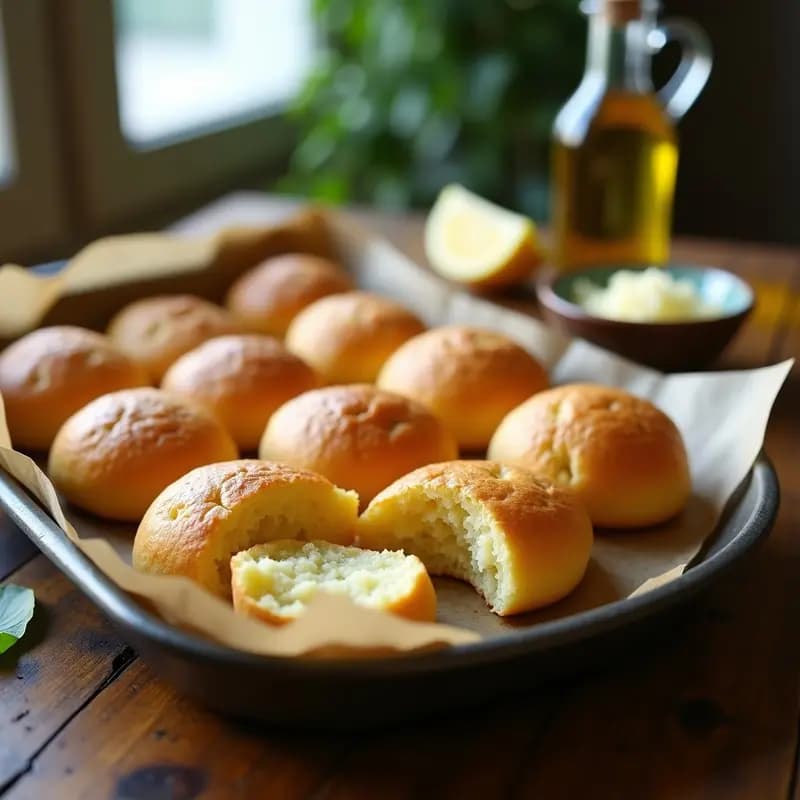 Pao de Queijo Brasileno con Queso Minas y Aceite de Oliva: Pan Sin Gluten en 20 Minutos