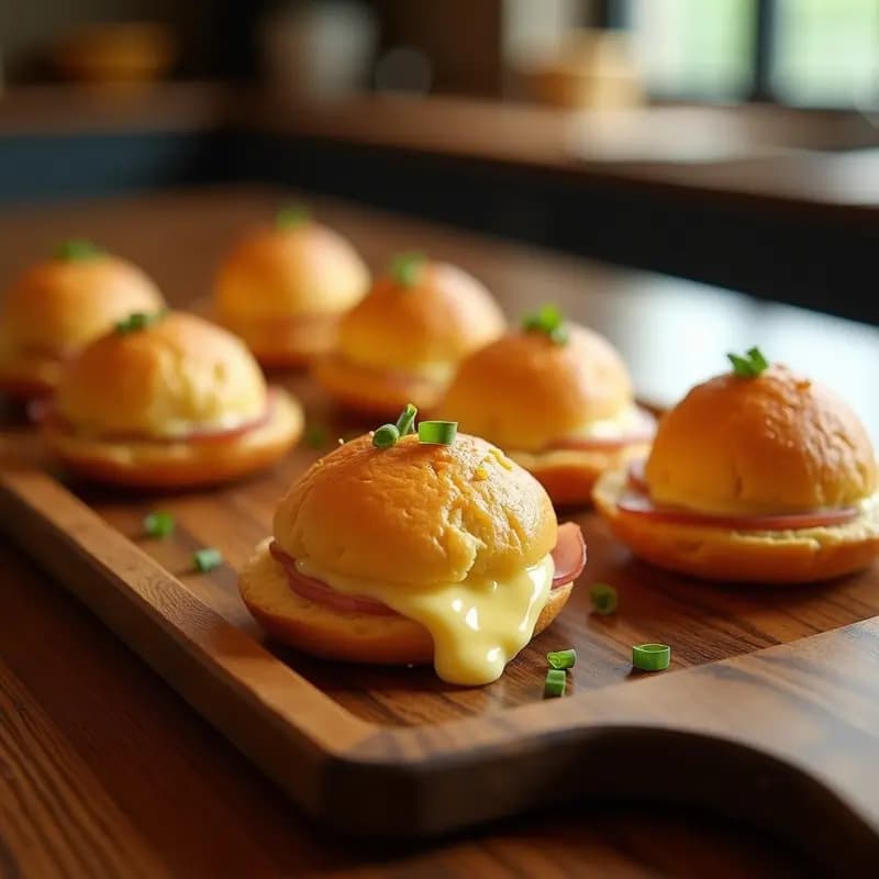 Pão de Queijo Relleno de Catupiry y Jamón York: Receta Brasileña en Versión Mega