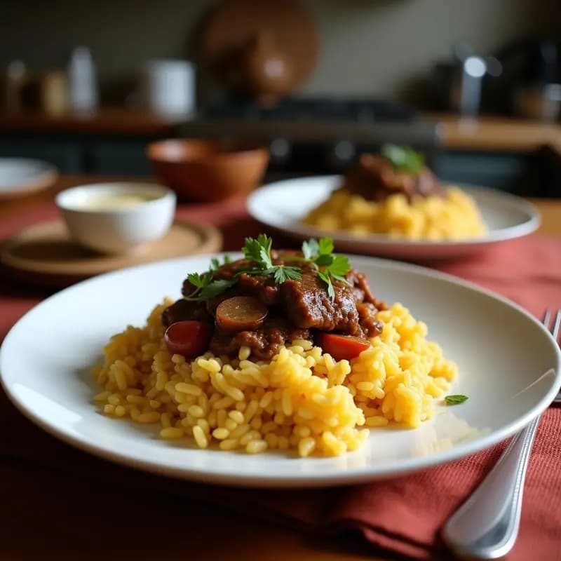 Papa a la Huancaína con Lomo Saltado y Arroz: Receta Peruana Fusion en un Solo Plato