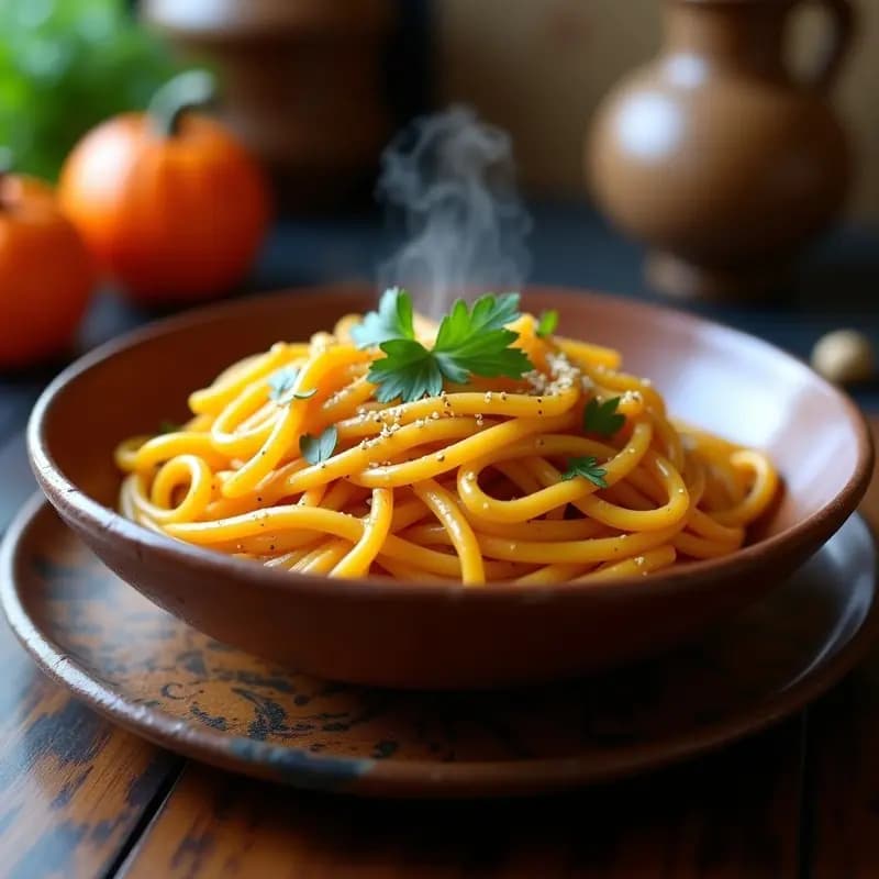 Pasta de Calabaza y Ñame con Salsa de Arachis: Receta Africana Sin Gluten y Alta en Fibra