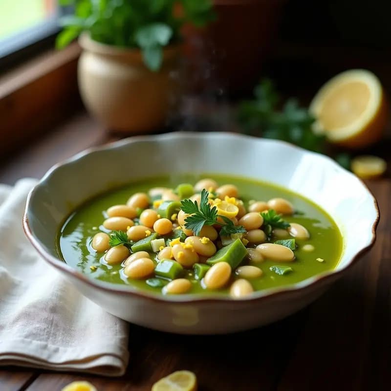 Pasta e Fagioli con Alga Espirulina: Sopa Italiana Vegana y Detox en Thermomix
